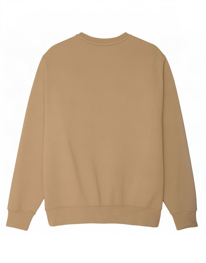 Nike Mens Sweatshirt Jumper Large Beige Cotton