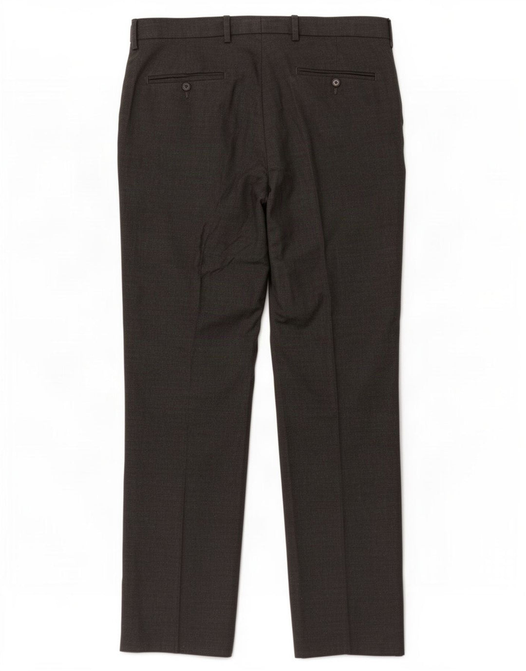 Marks & Spencer Mens Regular Fit Suit Trousers W34 L31 Grey Polyester