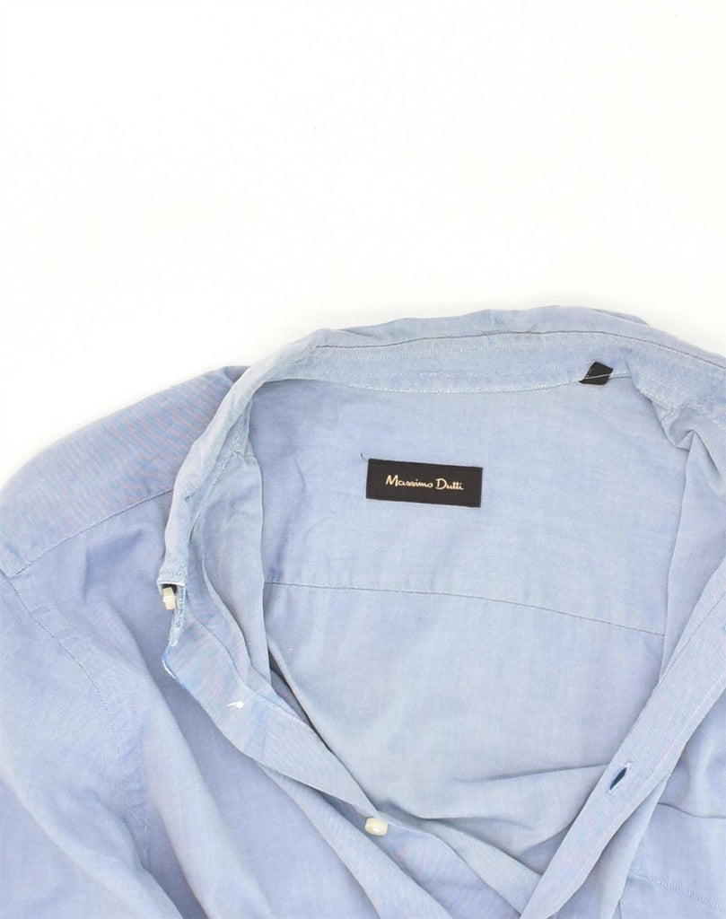 MASSIMO DUTTI Mens Shirt Medium Blue Cotton | Vintage Massimo Dutti | Thrift | Second-Hand Massimo Dutti | Used Clothing | Messina Hembry 