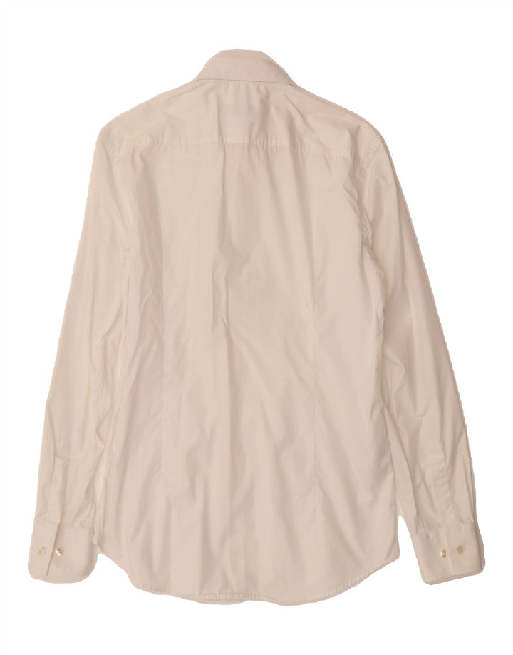 HUGO BOSS Mens Slim Fit Shirt Size 15 1/2 40 Medium White Cotton Vintage Hugo Boss and Second-Hand Hugo Boss from Messina Hembry 