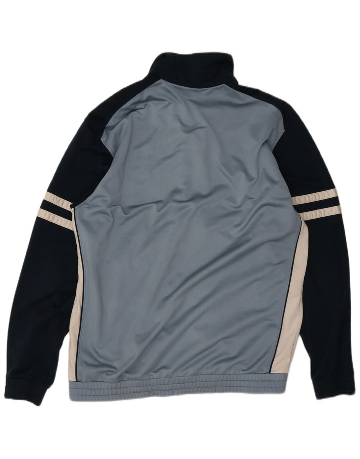 Diadora Mens Tracksuit Top Jacket UK 44 XL Blue Colourblock Polyester