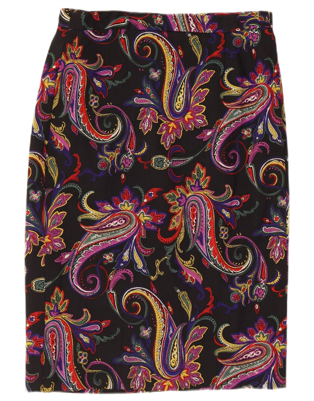 Vintage Womens Pencil Skirt W30 Medium Multicoloured Paisley