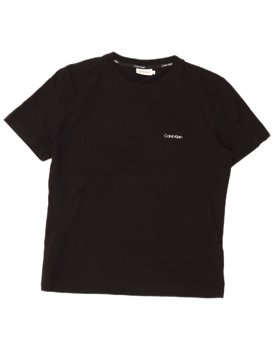 Calvin Klein Mens T-Shirt Top Large Black Cotton