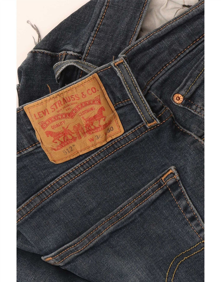 Levi's Mens 512 Slim Tapered Jeans W34 L30 Navy Blue