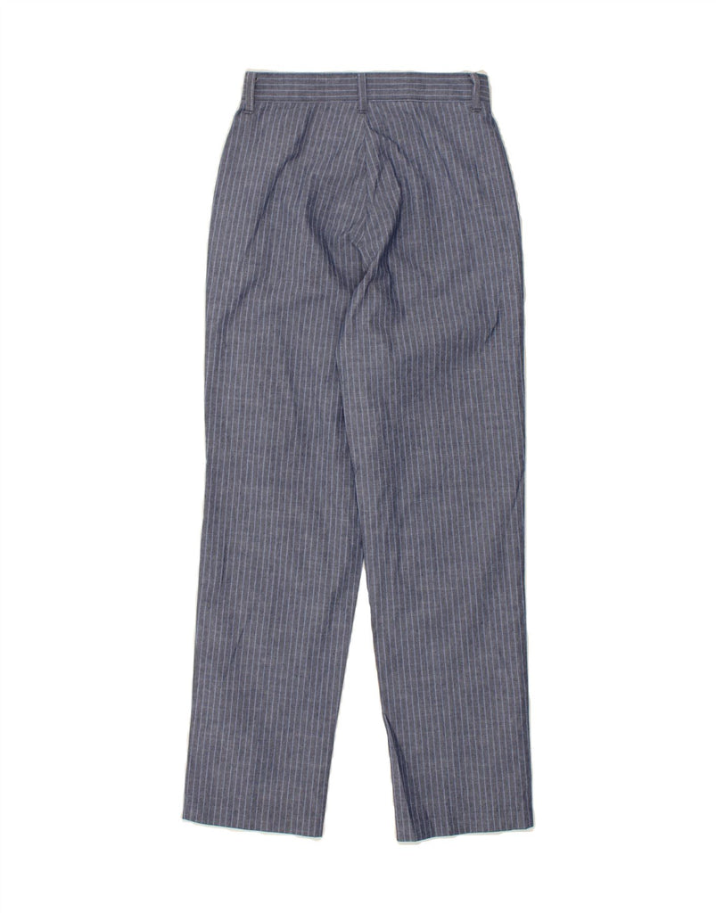 IZOD Girls Straight Suit Trousers 13-14 Years W25 L28 Navy Blue Striped Vintage Izod and Second-Hand Izod from Messina Hembry 