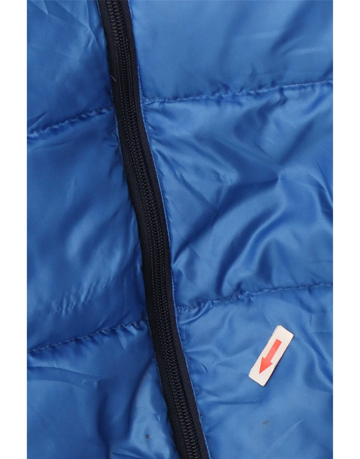 Replay Mens Hooded Padded Jacket UK 38 Medium Blue Polyester