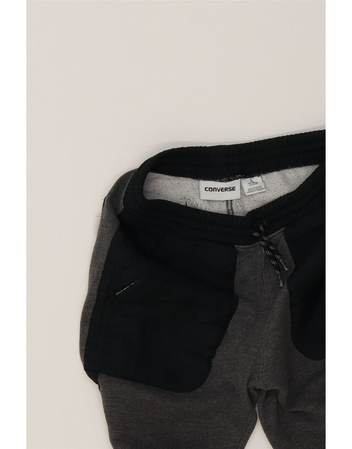 CONVERSE Boys Tracksuit Trousers Joggers 12-13 Years Large Grey Vintage Converse and Second-Hand Converse from Messina Hembry 