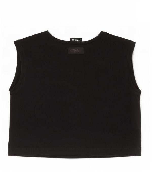 Diesel Girls Graphic Vest Top 11-12 Years Black