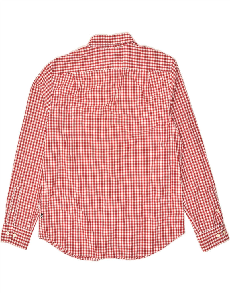 NAUTICA Mens Classic Fit Shirt Medium Red Gingham Cotton | Vintage Nautica | Thrift | Second-Hand Nautica | Used Clothing | Messina Hembry 