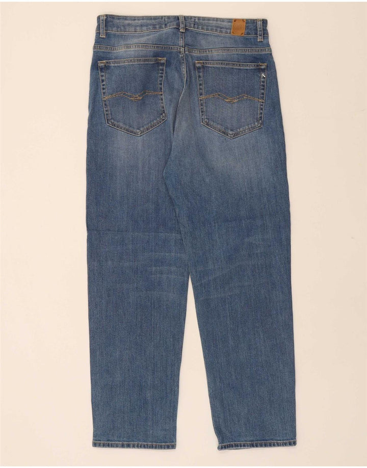 REPLAY Womens Mom Cropped Jeans W31 L25 Blue Cotton