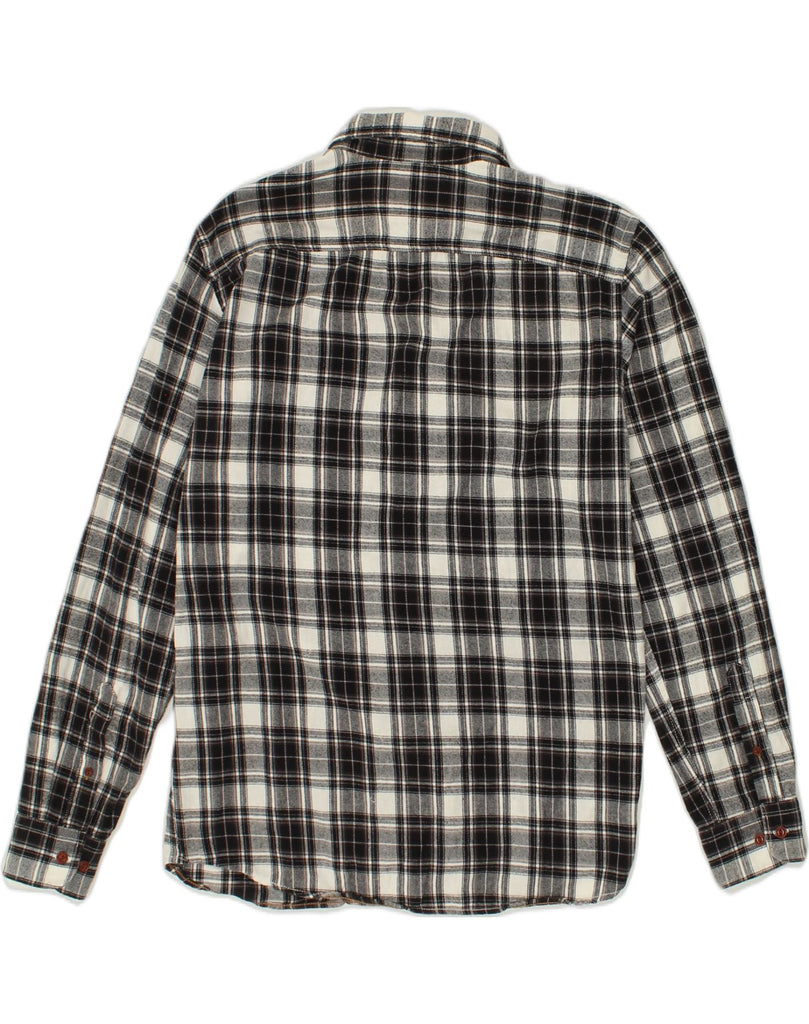 JACK & JONES Mens Flannel Shirt Large Black Gingham Cotton | Vintage Jack & Jones | Thrift | Second-Hand Jack & Jones | Used Clothing | Messina Hembry 