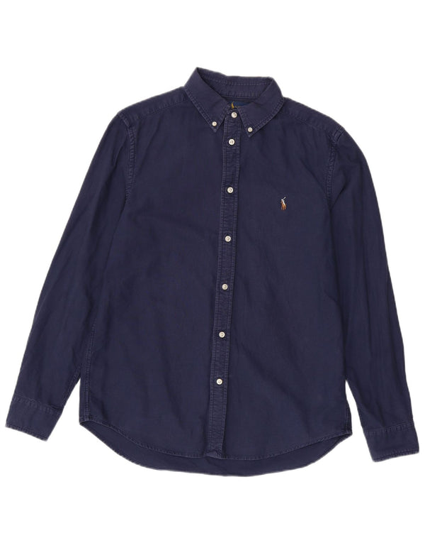 Ralph Lauren Boys Shirt 15-16 Years XL Navy Blue Cotton