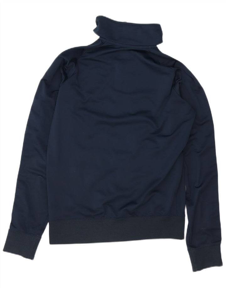 NIKE Mens Tracksuit Top Jacket Small Navy Blue Colourblock Polyester