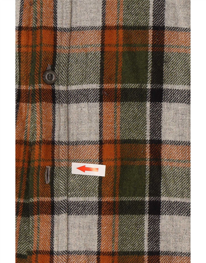 Vintage Mens Flannel Shirt Large Multicoloured Plaid