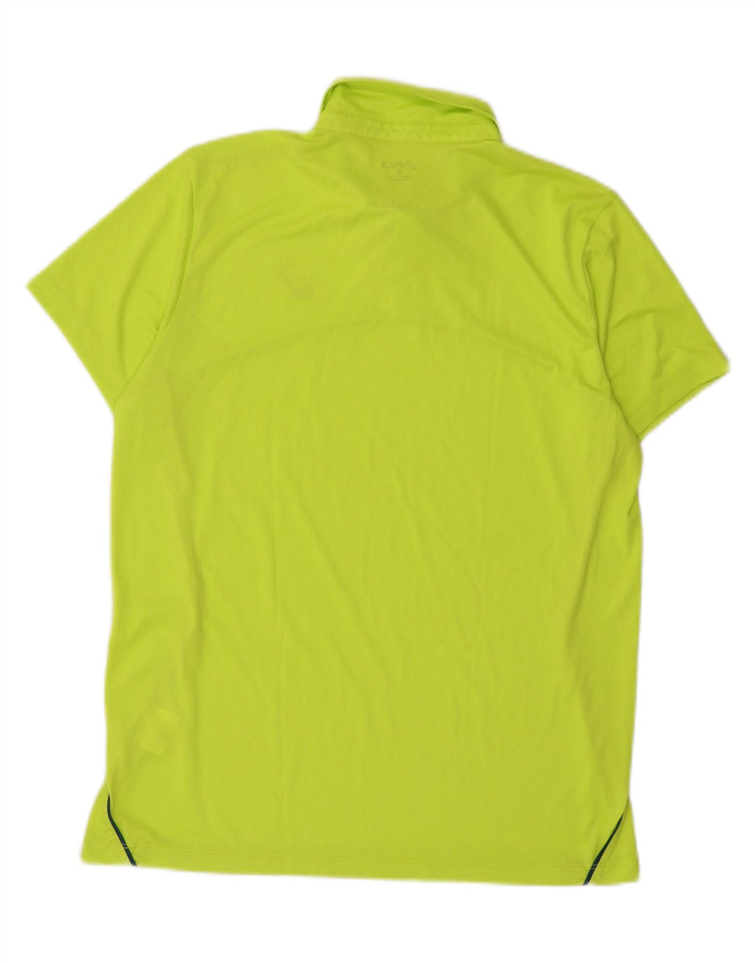 Asics Mens Polo Shirt Medium Yellow Sports