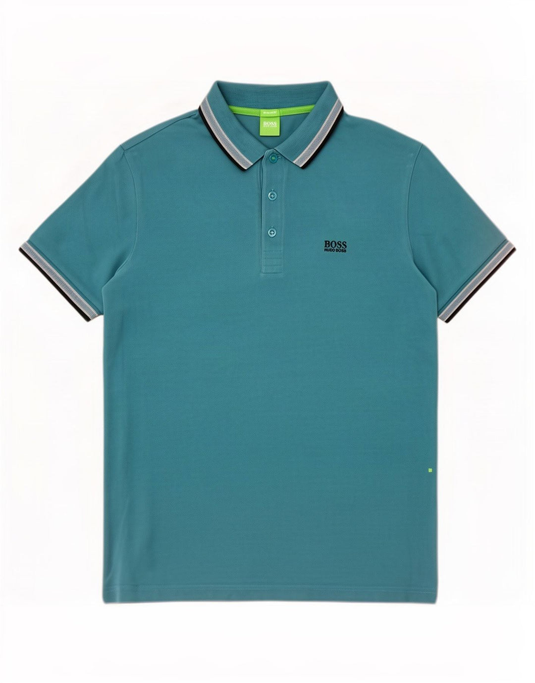 Hugo Boss Mens Regular Fit Polo Shirt Medium Blue Striped