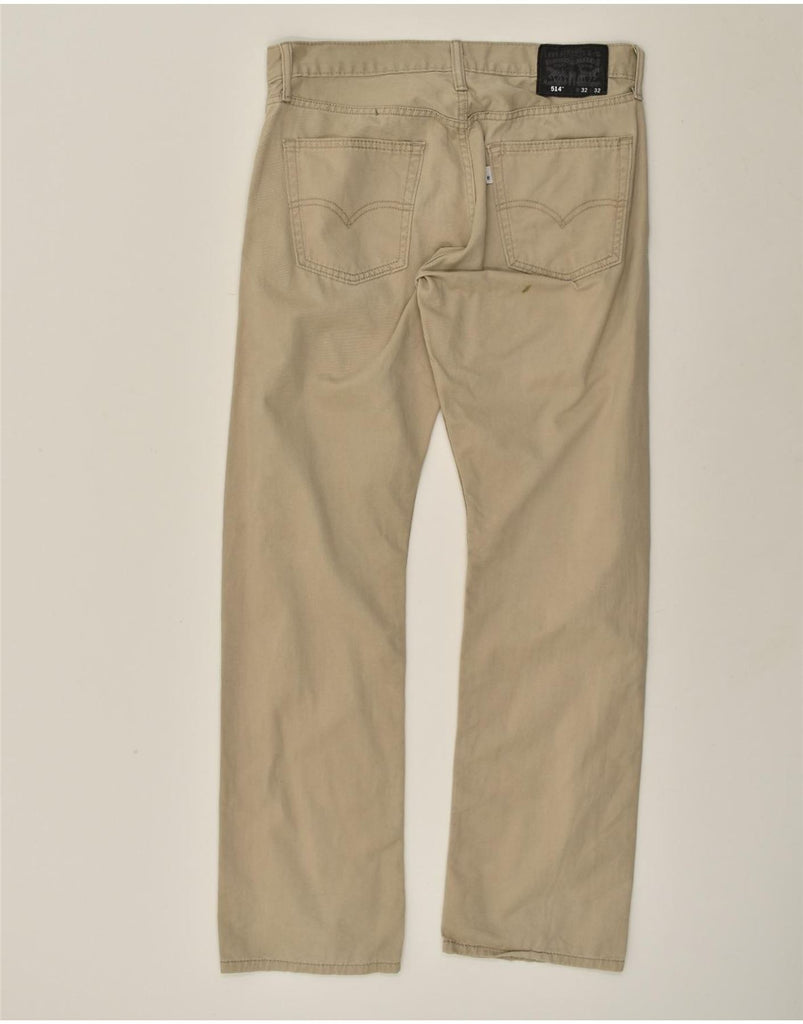 LEVI'S Mens 514 Straight Casual Trousers W32 L32  Beige Cotton | Vintage Levi's | Thrift | Second-Hand Levi's | Used Clothing | Messina Hembry 