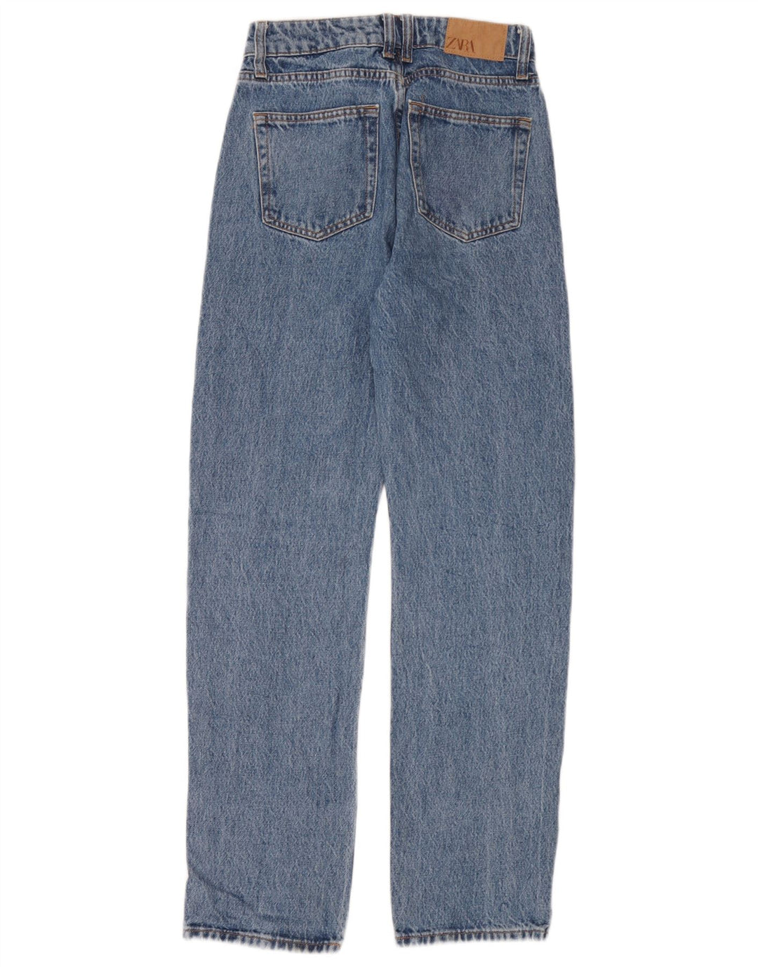Zara Womens Straight Jeans EU 34 2XS W24 L30 Blue