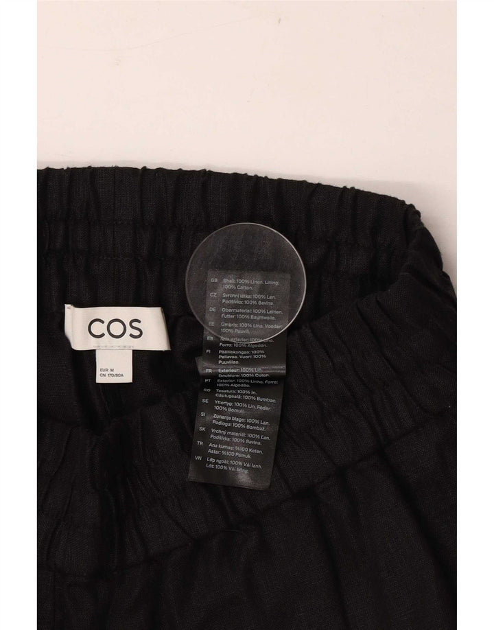 Cos Womens Casual Shorts Medium W28 Black Linen