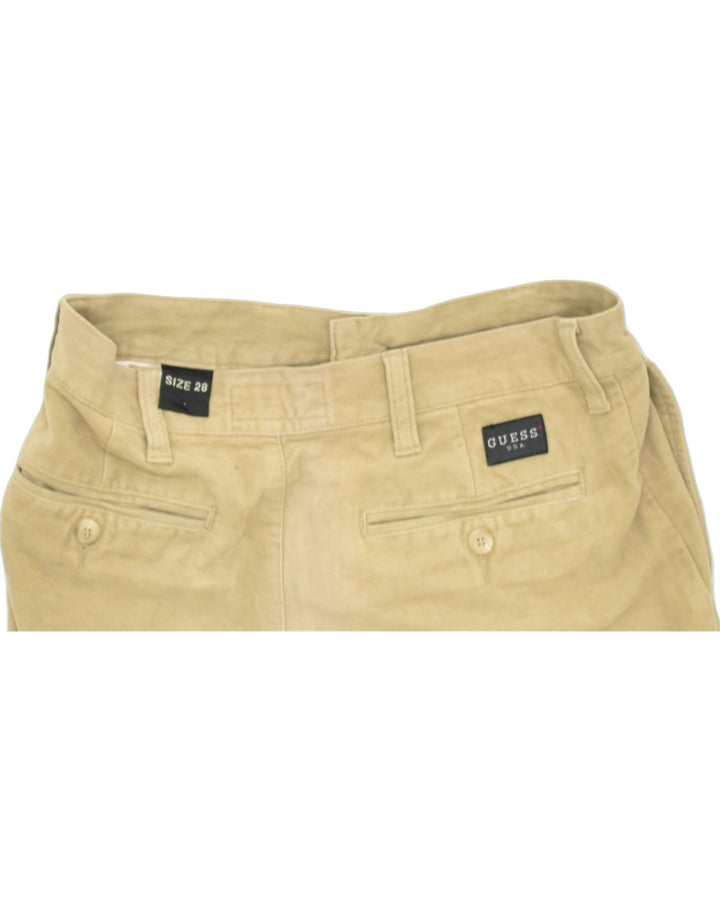 GUESS Womens Straight Chino Trousers W28 L34 Beige Cotton | Vintage | Thrift | Second-Hand | Used Clothing | Messina Hembry 