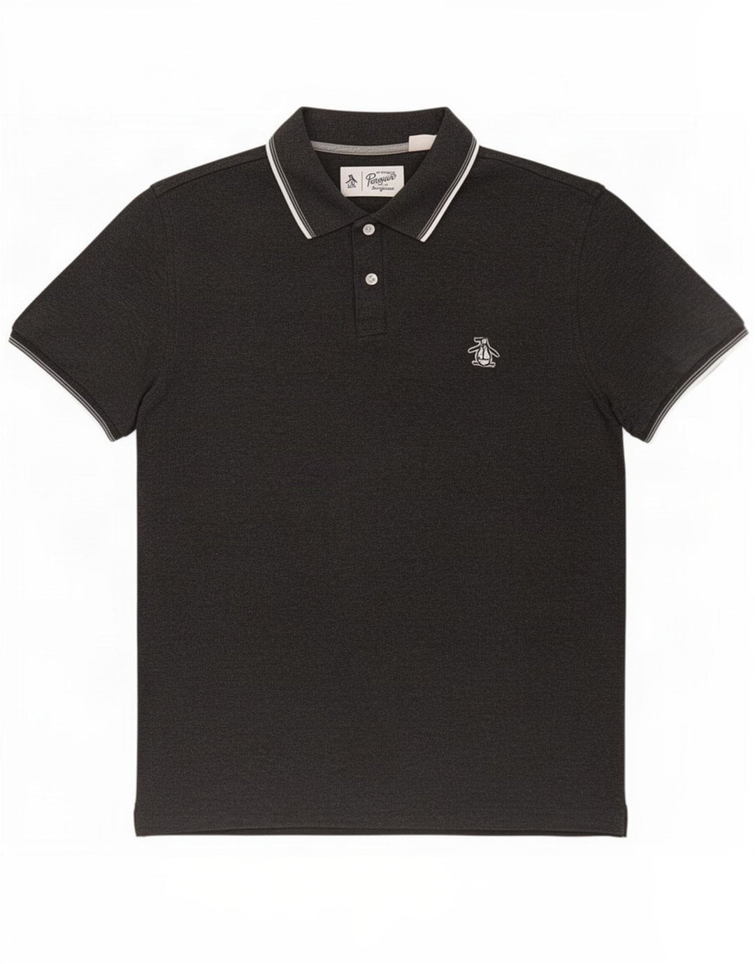 Penguin Mens Polo Shirt Medium Grey Cotton