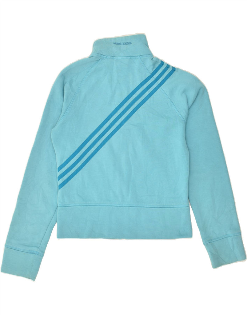 ADIDAS Womens Tracksuit Top Jacket UK 14 Large Blue | Vintage Adidas | Thrift | Second-Hand Adidas | Used Clothing | Messina Hembry 