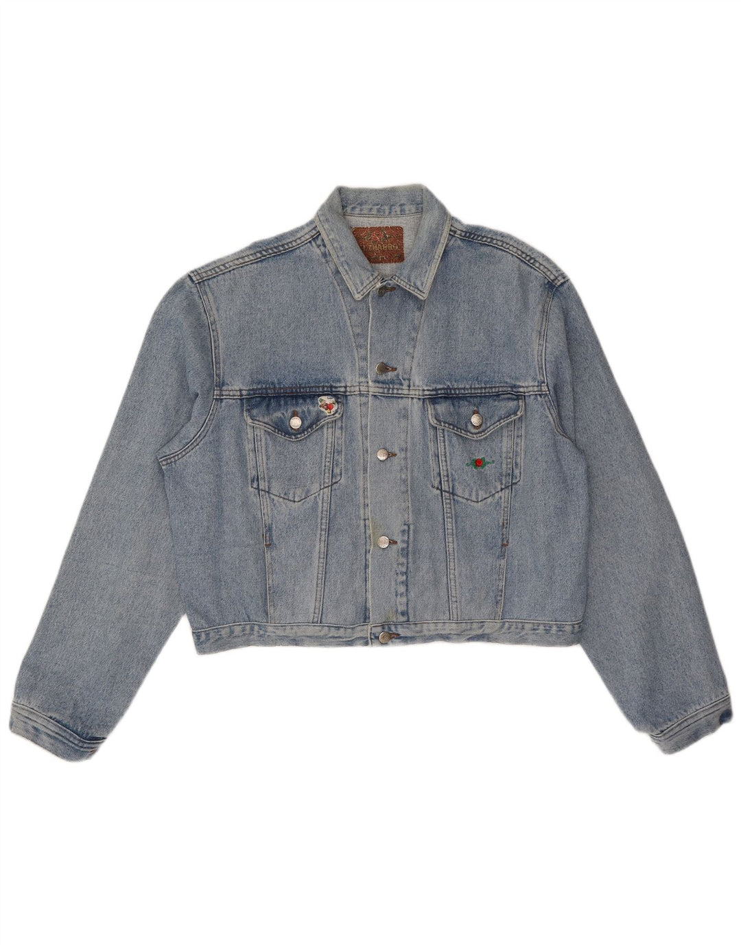 El Charro Womens Oversized Denim Jacket UK 18 XL Blue Cotton