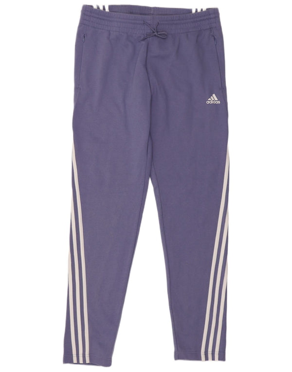 Adidas Womens Tracksuit Trousers Joggers UK 4-6 XS Purple Cotton