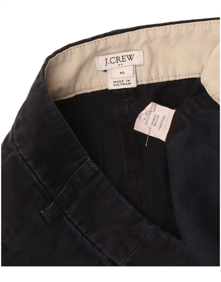 J. Crew Womens Chino Shorts US 10 Large W34 Black Cotton