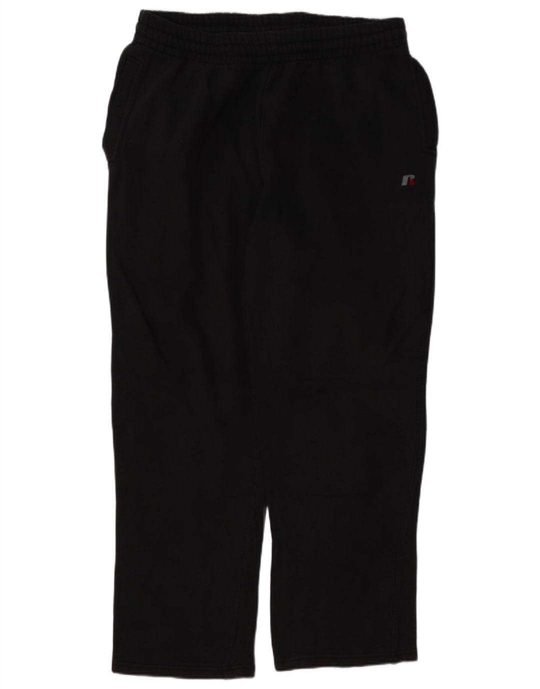 RUSSELL ATHLETIC Mens Tracksuit Trousers Large  Black Cotton