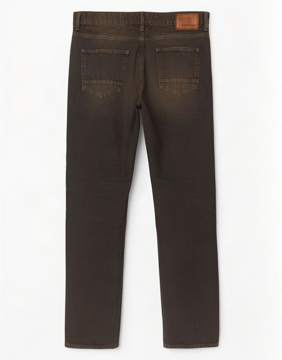 Hugo Boss Mens Straight Jeans W34 L34 Black Cotton