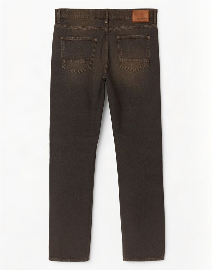 Hugo Boss Mens Straight Jeans W34 L34 Black Cotton
