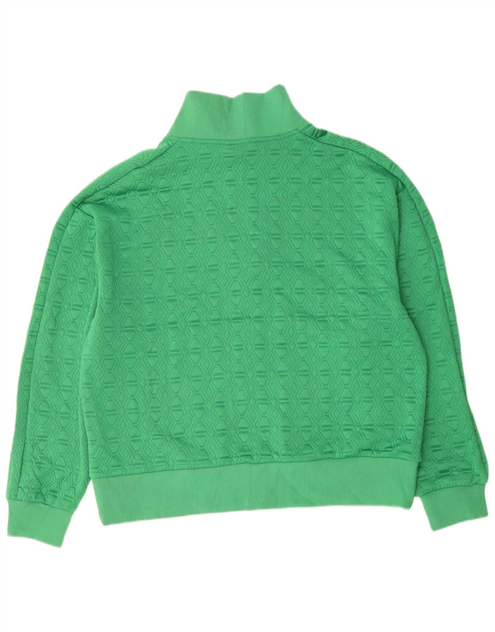 Puma Mens Tracksuit Top Jacket XL Green Geometric Polyester