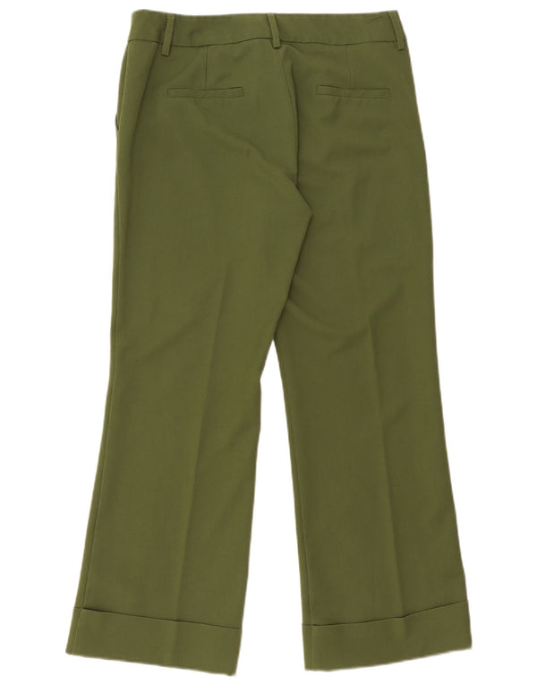 Marella Womens EMME Bootcut Chino Trousers UK 12 Medium W32 L28 Khaki