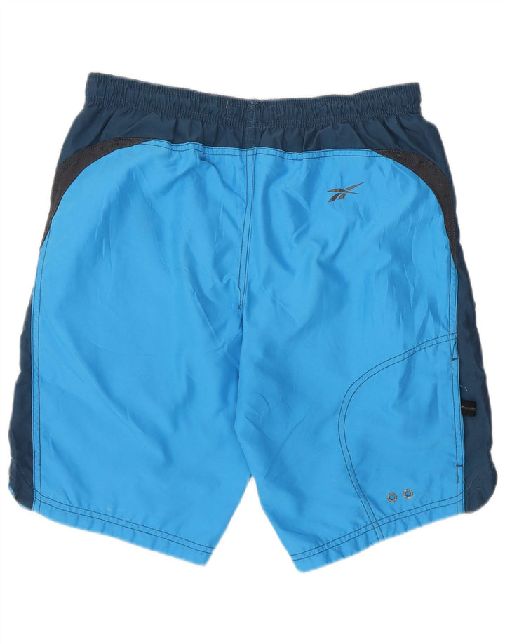 Reebok Mens Graphic Sport Shorts XS Blue Colourblock