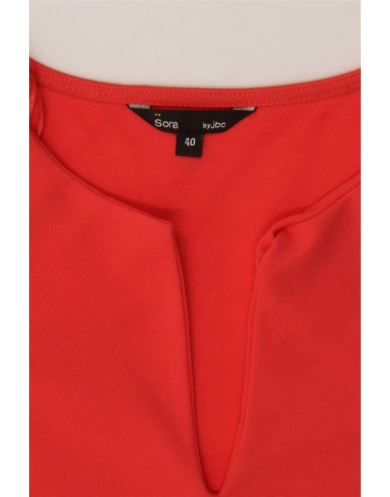 SORA Womens T-Shirt Dress EU 40 Medium Red Polyester Vintage SORA and Second-Hand SORA from Messina Hembry 