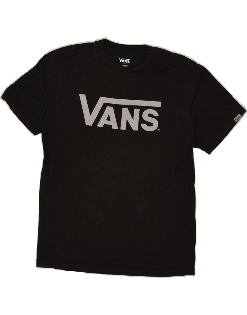 VANS Boys Graphic T-Shirt Top 9-10 Years Medium Black Cotton | Vintage Vans | Thrift | Second-Hand Vans | Used Clothing | Messina Hembry 