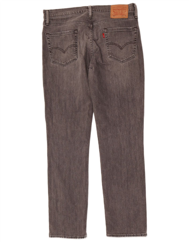 Levi's Mens 511 Slim Jeans W33 L32 Grey Cotton