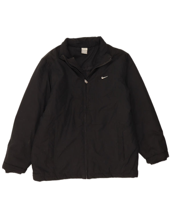 Nike Mens Padded Jacket UK 39/41 Medium Black Polyester