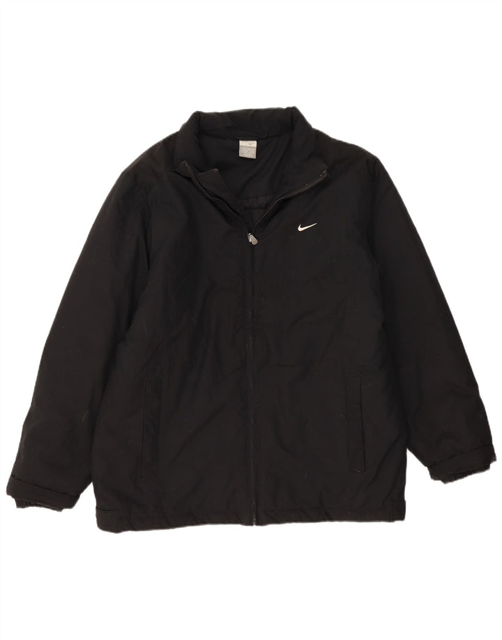 Nike Mens Padded Jacket UK 39/41 Medium Black Polyester