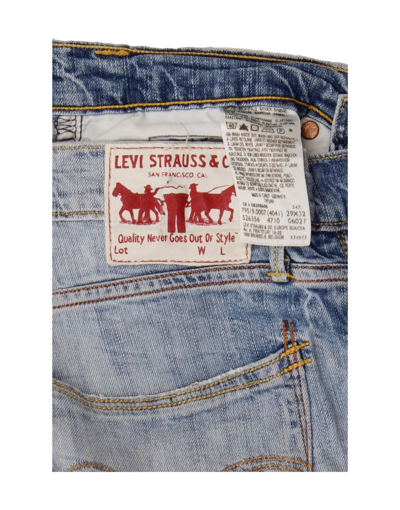 LEVI'S Womens 519 Crop Slim Jeans W29 L24 Blue Cotton Vintage Levi's and Second-Hand Levi's from Messina Hembry 