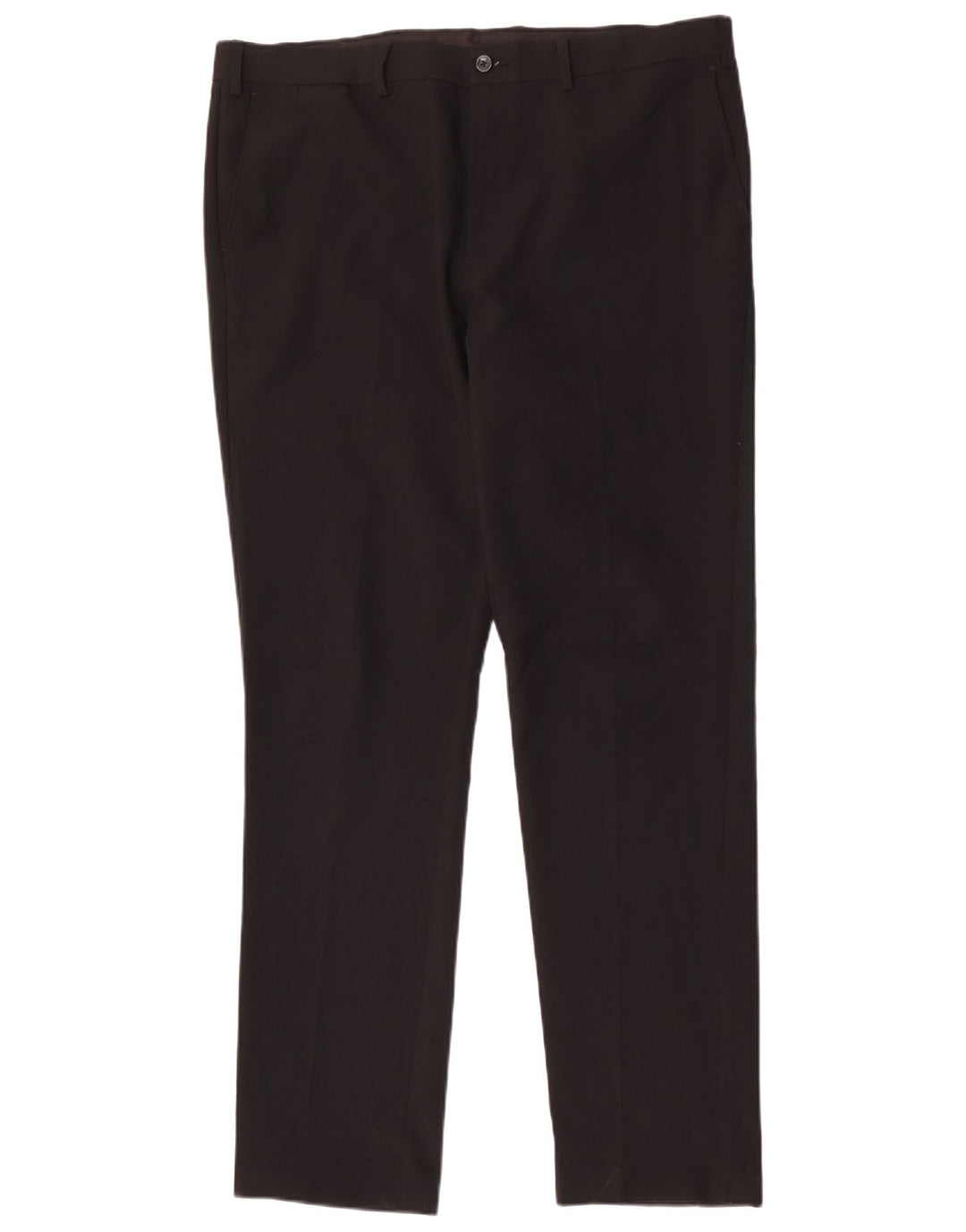 Marks & Spencer Mens Slim Chino Trousers W38 L33 Black Polyester