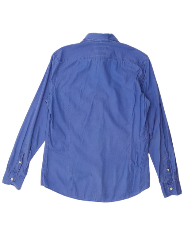 Massimo Dutti Mens Shirt Medium Blue