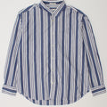 Gant Mens Relaxed Fit Shirt Size 39/40 Medium Blue Striped Cotton
