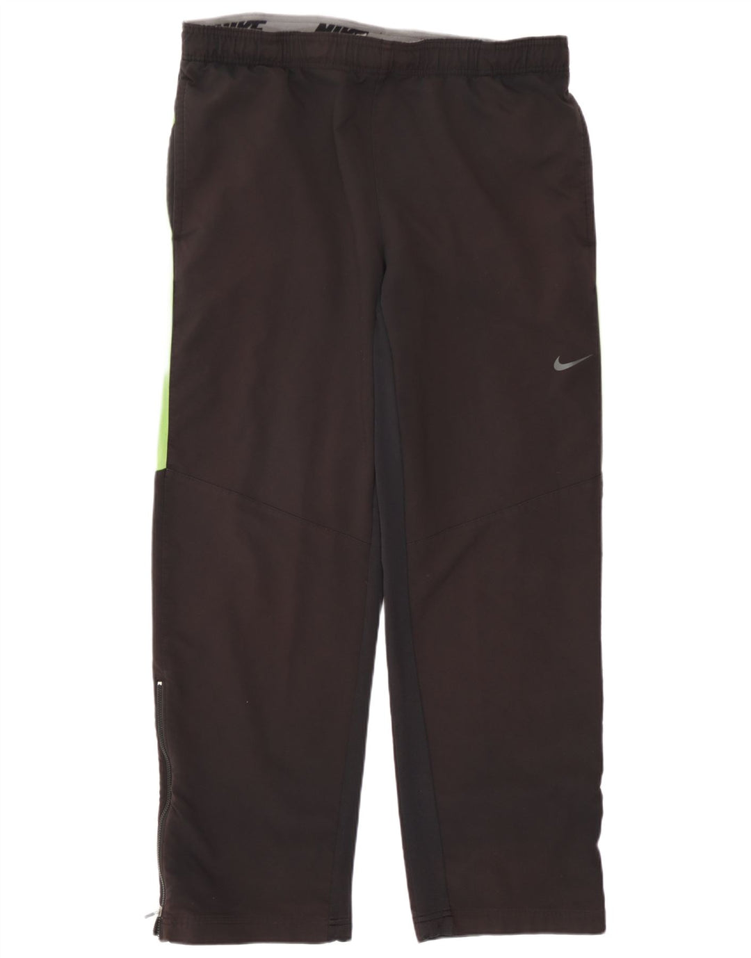 Nike Mens Dri Fit Tracksuit Trousers Large Black Colourblock Polyester