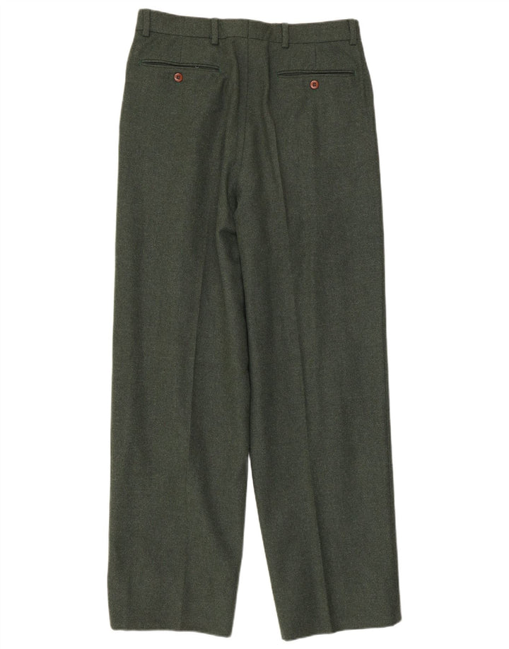 Valentino Mens Pegged Suit Trousers IT 48 Medium W32 L31 Green