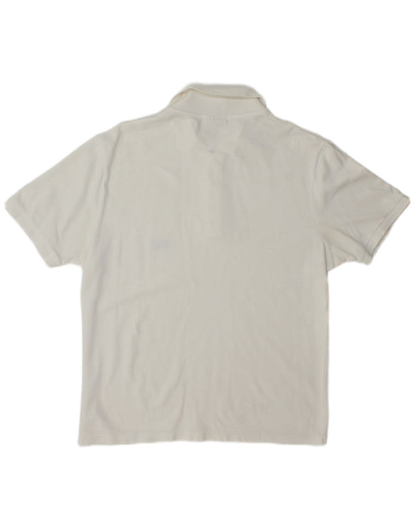 Think Pink Mens Polo Shirt Small White
