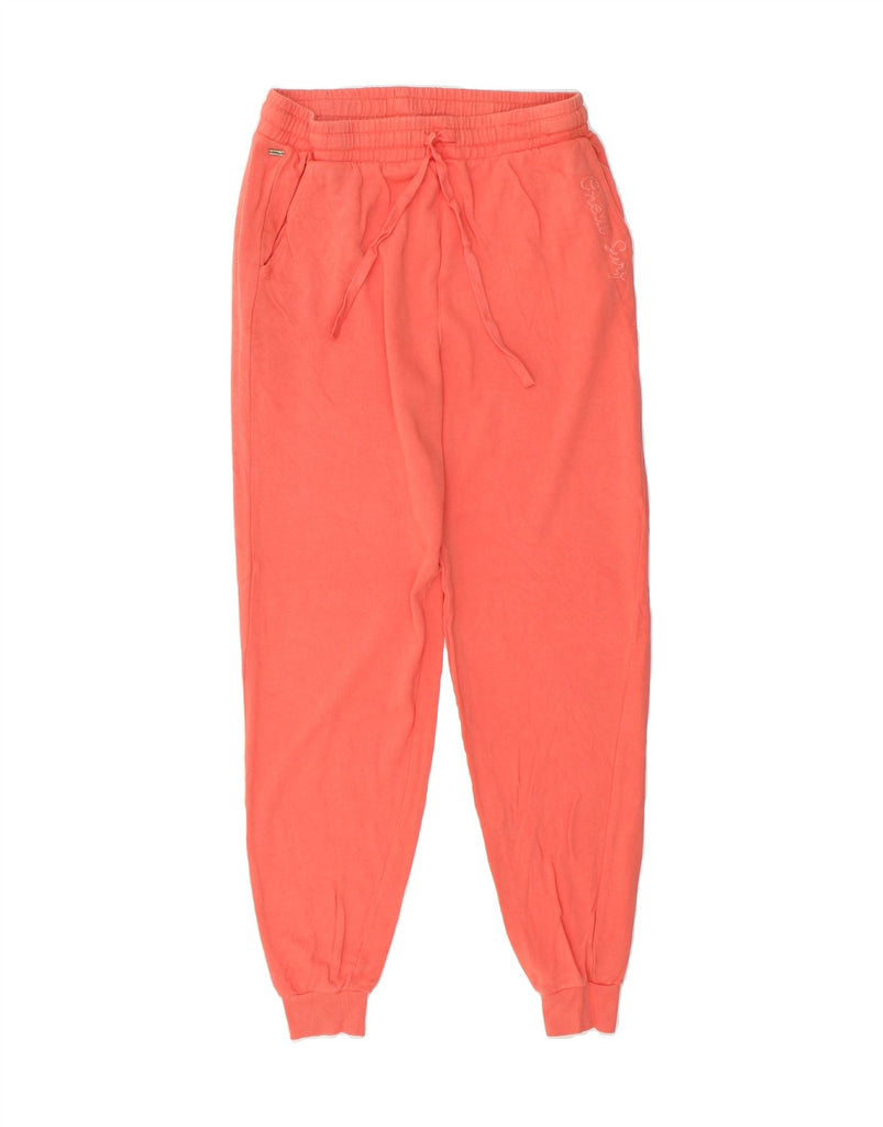 O'NEILL Womens Tracksuit Trousers Joggers UK 10 Small Orange Cotton | Vintage O'Neill | Thrift | Second-Hand O'Neill | Used Clothing | Messina Hembry 