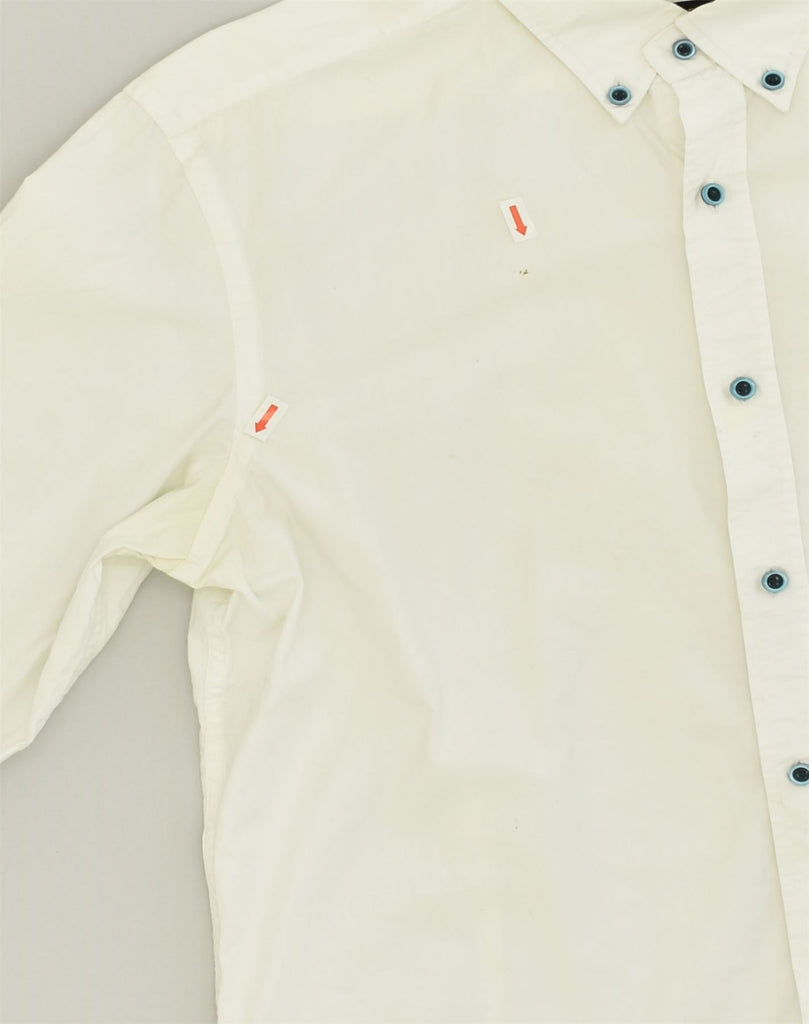 MASSIMO DUTTI Mens Shirt Medium White Cotton | Vintage Massimo Dutti | Thrift | Second-Hand Massimo Dutti | Used Clothing | Messina Hembry 