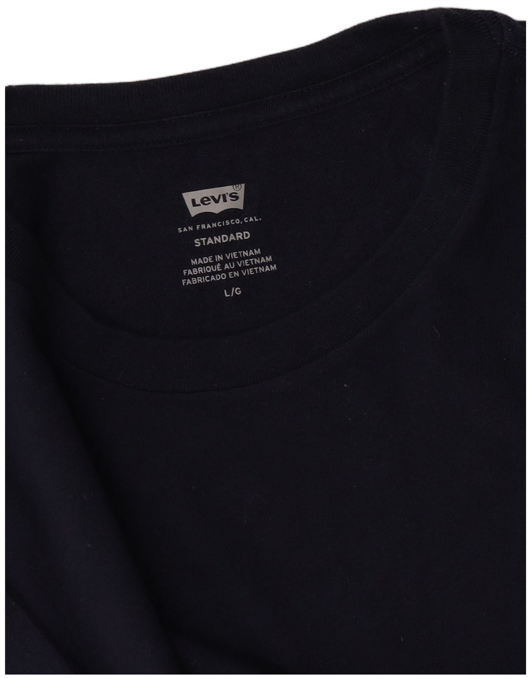 LEVI'S Mens Standard T-Shirt Top Large Navy Blue